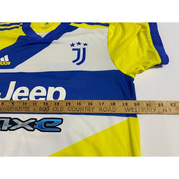 2021/22 Juventus Third Jersey #22 Chiesa Medium Adidas Soccer Cygames - Picture 4 of 15